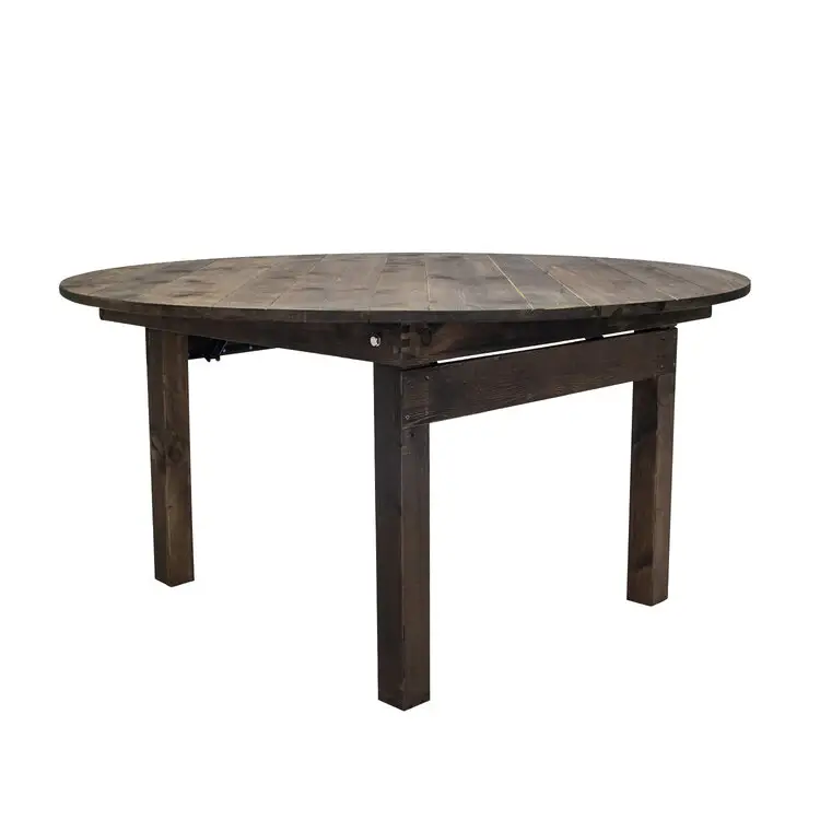 GRAHAM ROUND DINING TABLE - ANTIQUE PINE