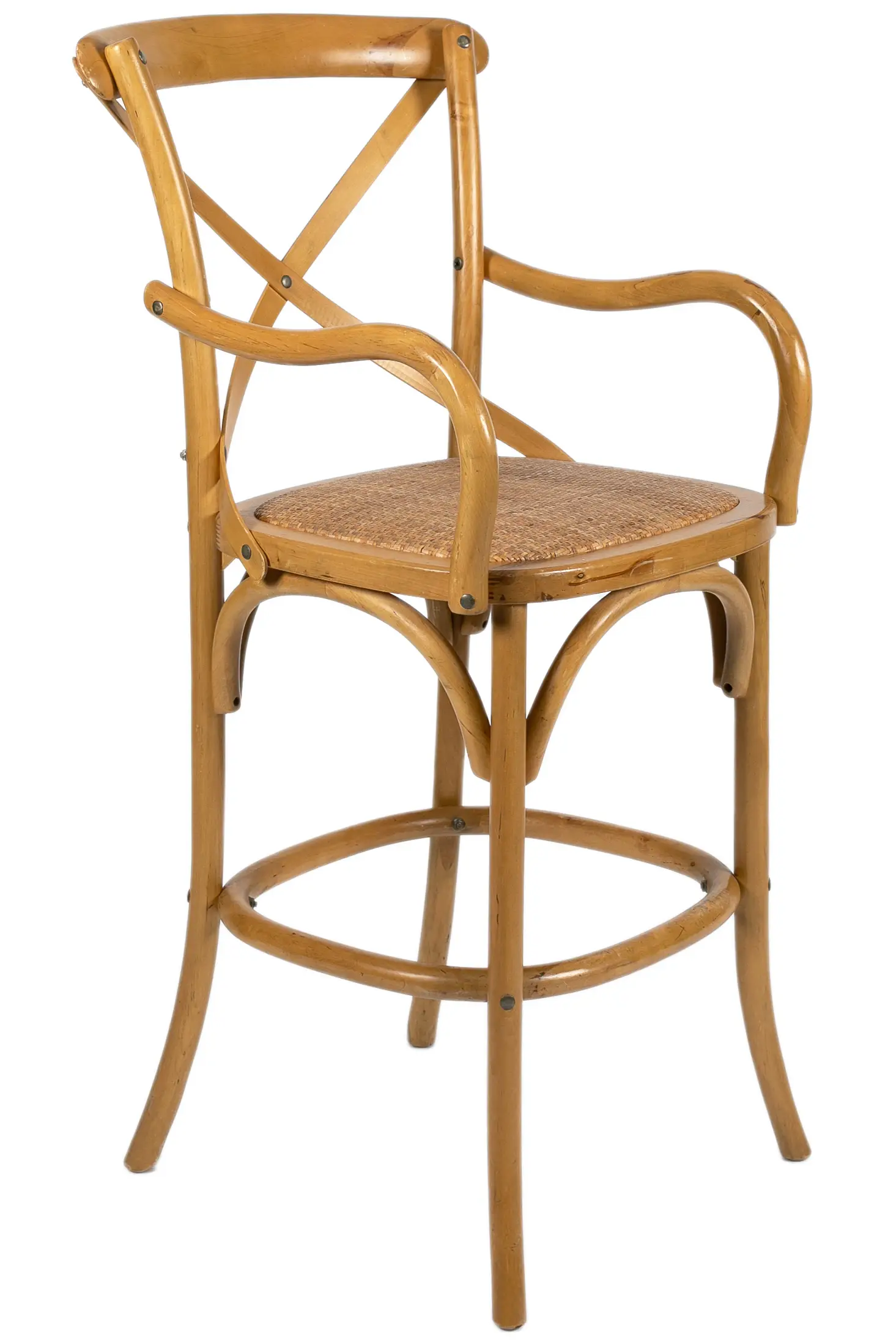 CROSS BACK NATURAL - BARSTOOL