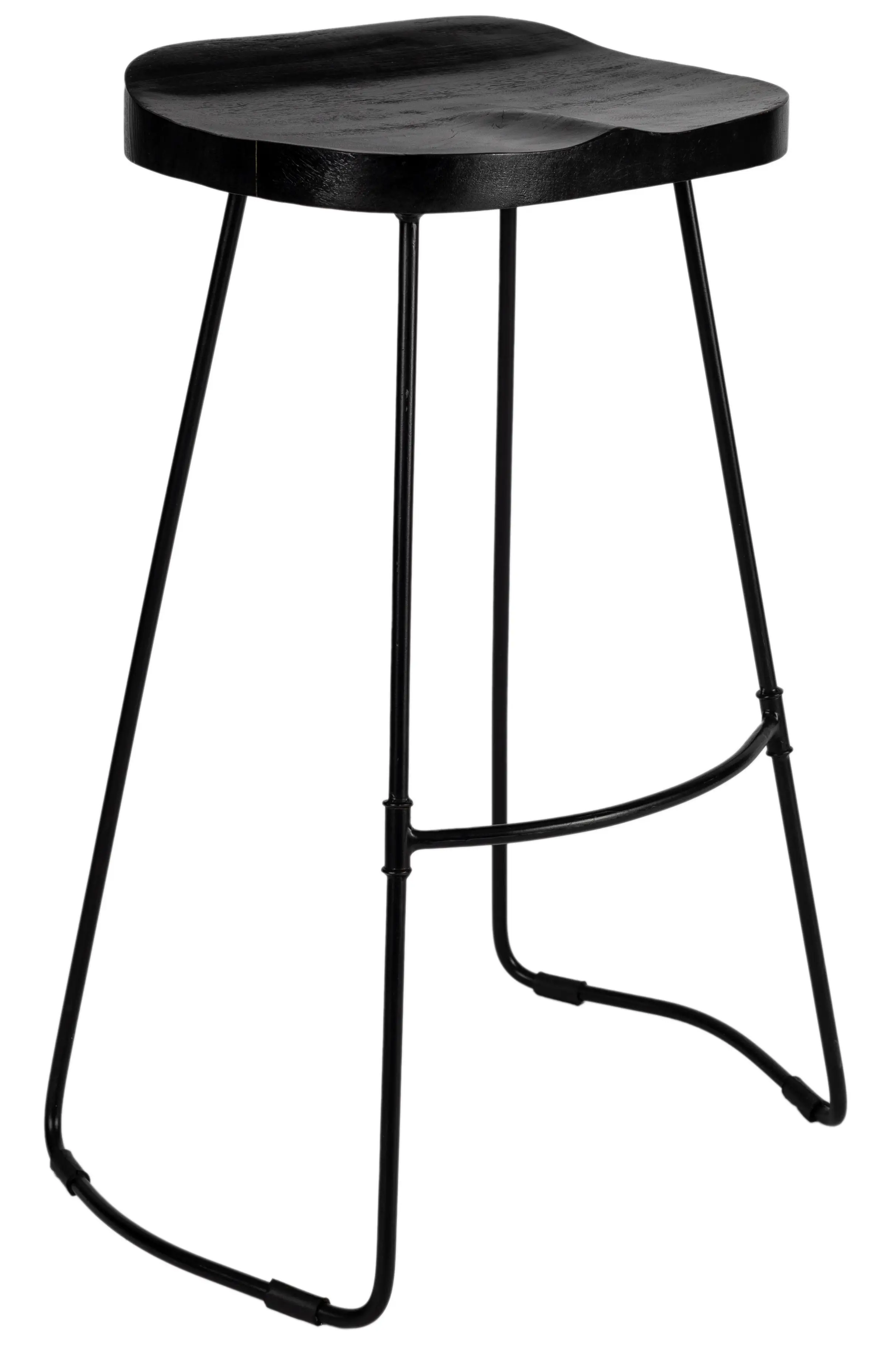 SADDLE BLACK - BARSTOOL