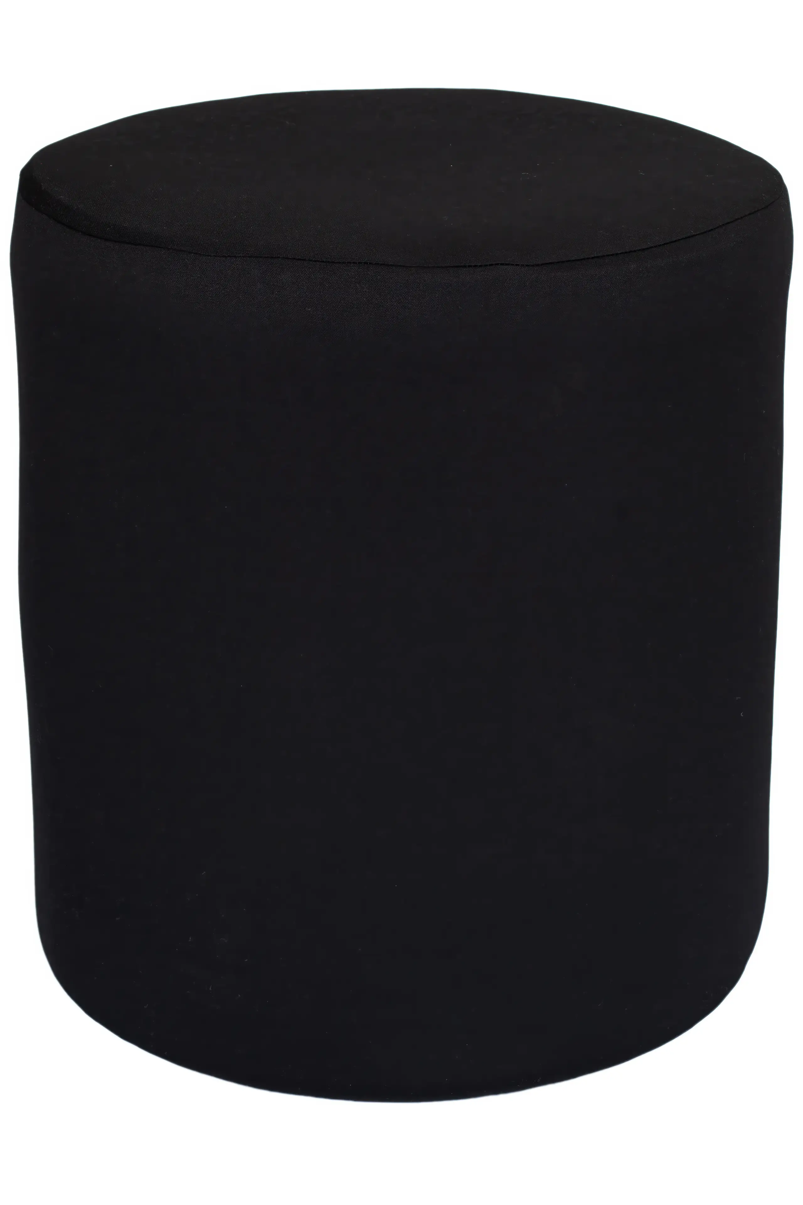 ROUND OTTOMAN - BLACK
